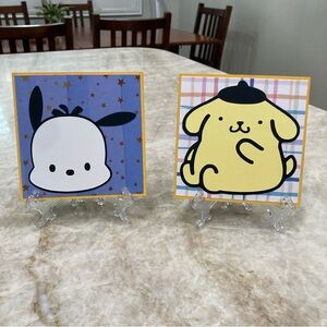 Pom Pom Purin and Pochacco Wood Decor